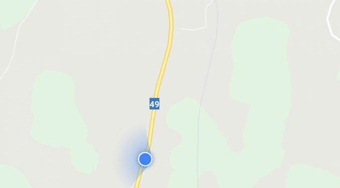 Olycksplatsen.