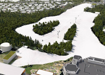 Billingebacken i Skövde illustrationsskiss