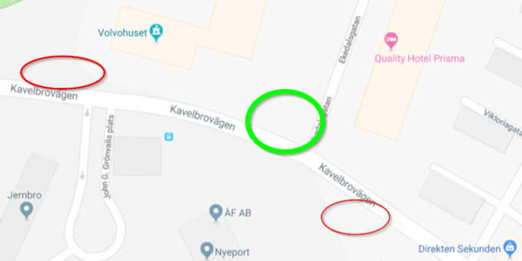 busshållplats kavelbrovägen skövde