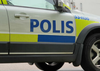 Polisbil i Skövde