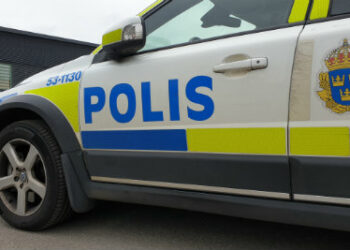 Polisbil i Skövde