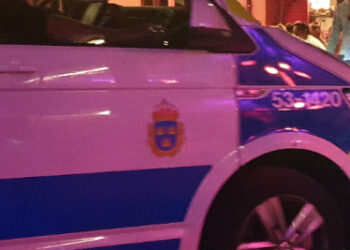 Polisbil i Skövde