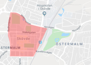 Strömlöst i centrala Skövde