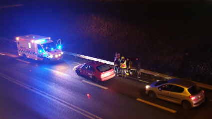 Trafikolycka på Östra leden i Skövde