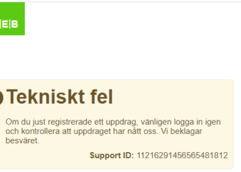 SEB tekniskt strul