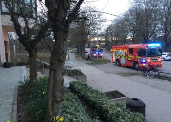 Brandlarm, räddningstjänst SLA-huset Skövde