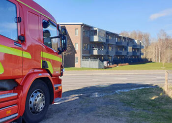 Brandbil vid Boverian i Hentorp, Skövde