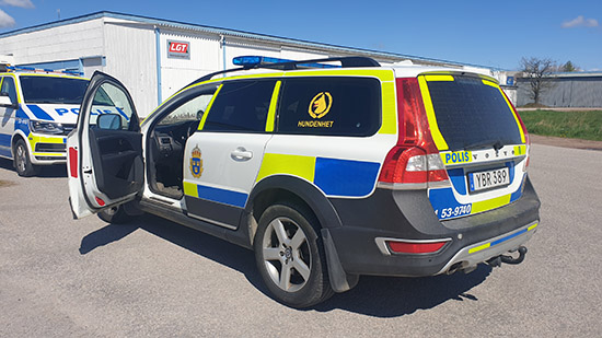 Hundenhet vid mordförsök i Tibro