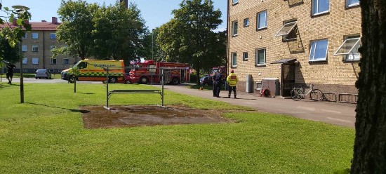 Larmades om brand i lägenhet