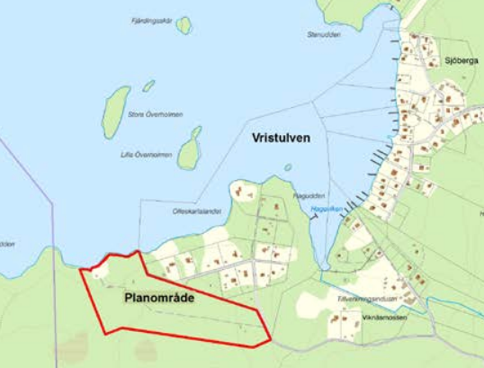 Karta över Vristulven