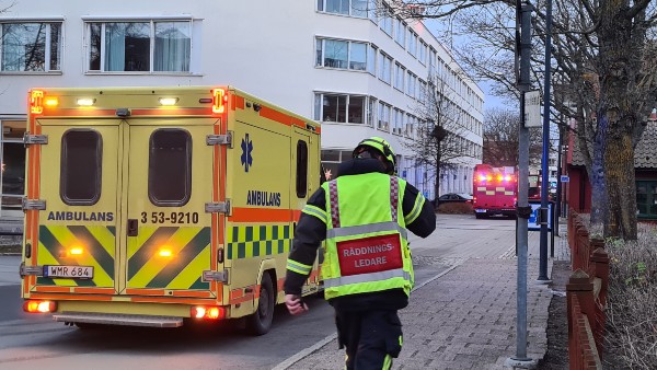 Skövde stadshus, utryckning av räddningstjänst