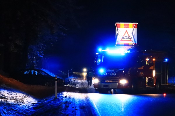 Singelolycka på riksväg 49