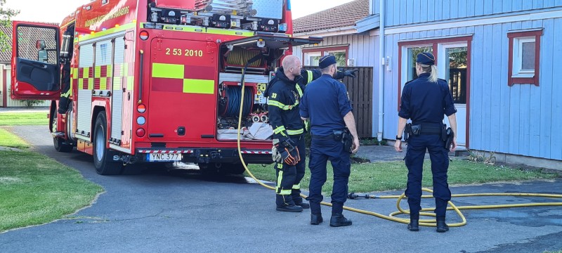 Brand på Norrmalm i Skövde