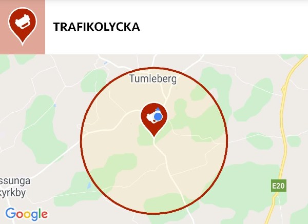 Singelolycka utanför Tumleberg