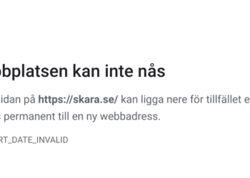 Skara kommuns hemsida låg nere i flera timmar