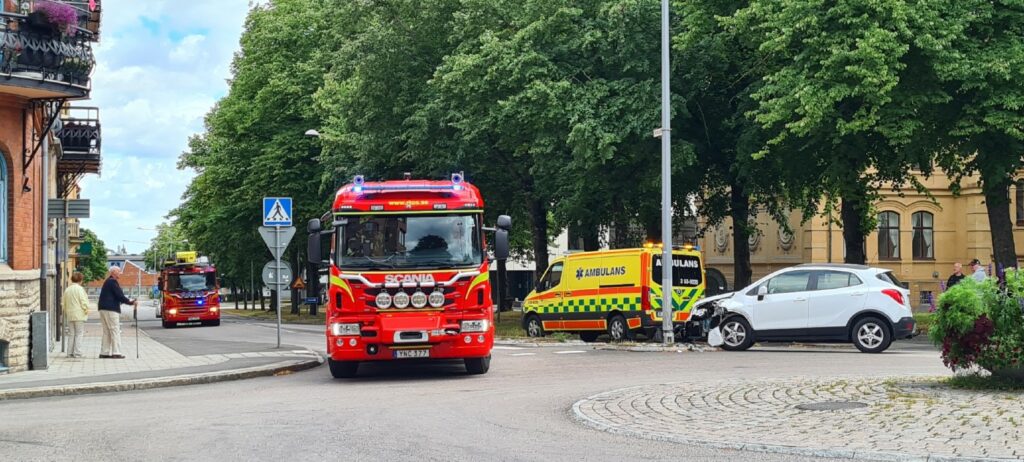 Trafikolycka Storgatan - Skolgatan i Skövde