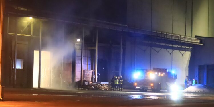 Brand i silo - Lidköping