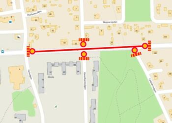 Del av Stockholmsvägen stängs av för genomfartstrafik i Mariestad