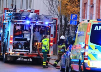 Lägenhetsbrand i Skara – Tvättmaskin fattade eld