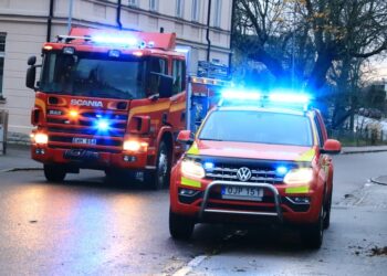 Lägenhetsbrand i Skara – Tvättmaskin fattade eld