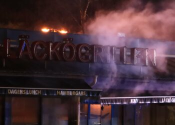 Brand på Läckögrillen – Stora skador på byggnaden