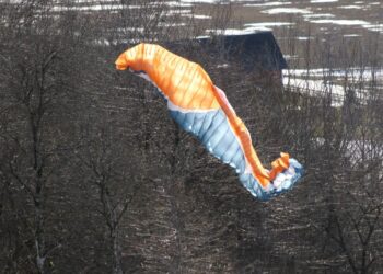 Skärmflygare kraschlandade i träd på Ålleberg – stor räddningsinsats