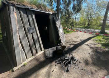 Brand i Skogsmulles koja på Billingen