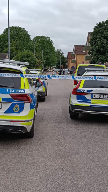 Stort polispådrag i Falköping