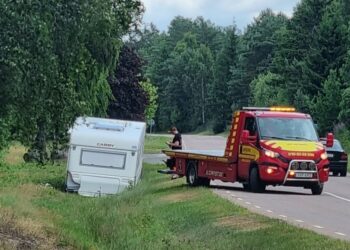 Husvagn i diket
