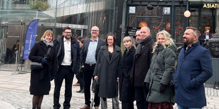 Flera medarbetare på Skövdebostäder fick chansen att åka till AktivBos benchmarkevent och delta i prisceremonin.
