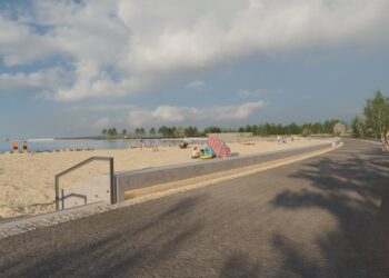 Strandpromenaden öppnar ett år tidigare än beräknat