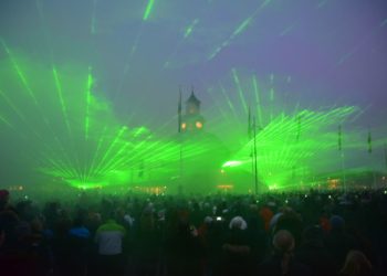 lasershow torget Lidköpings kommun
