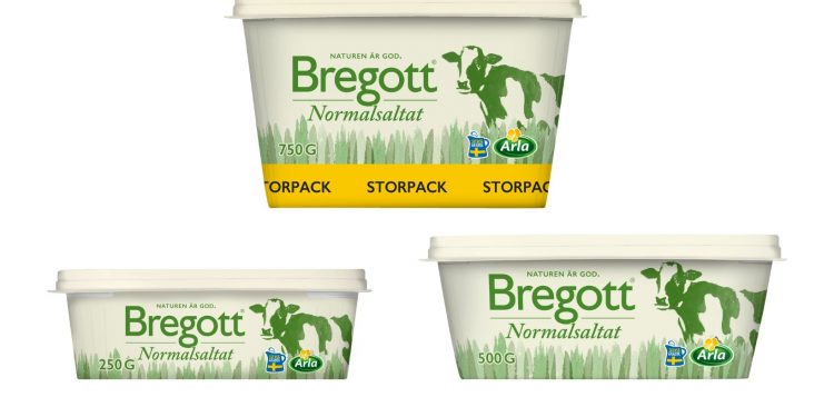 Arla Bregott förpackningar
