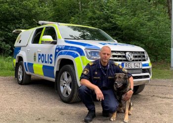 Patrullhund går i pension efter 8 år i tjänsten