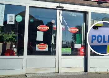 Butik utsattes för snusstöld under natten – bröt upp huvudentrén