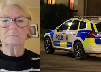 Kvinna försvunnen Polisbil