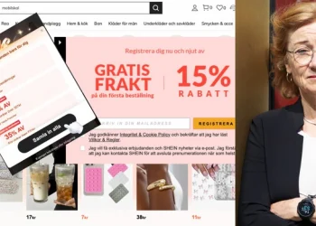 Kollage på Shein och Johanna Hållén