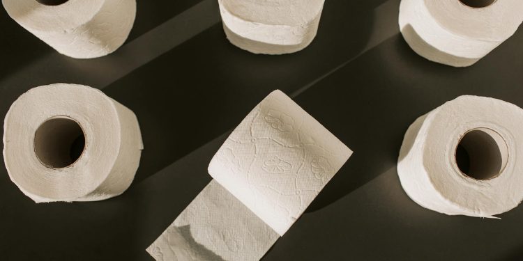 Toalettpapper sex rullar
