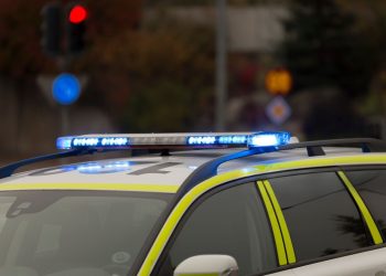 Polisbil Blåljus