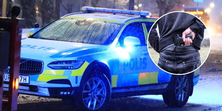 Pojke visade upp pistol i centrum