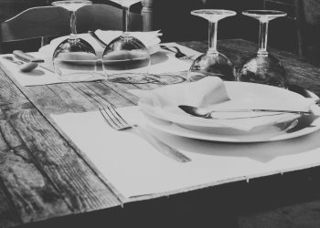 restaurang svartvitt