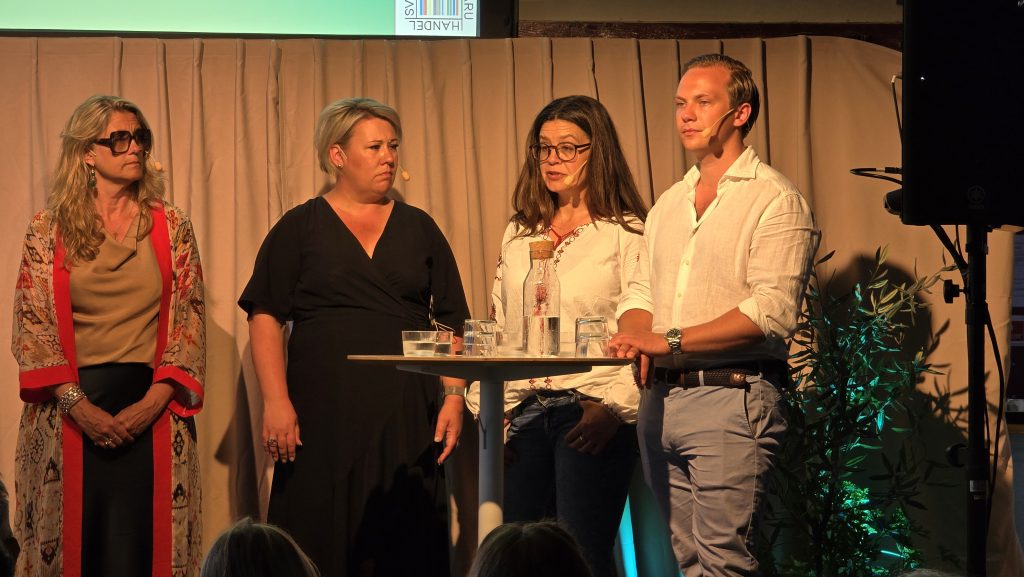 Janine Alm Ericson (MP), Camilla Brodin (KD), Helena Lindahl (C), Tobias Andersson (SD)