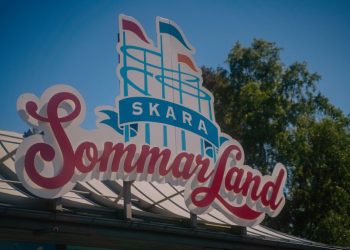 Entréskylt Skara Sommarland