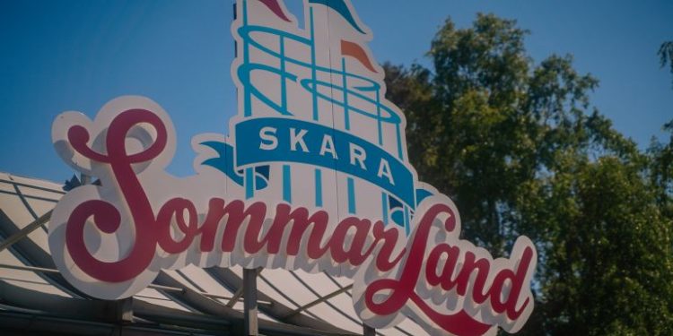Entréskylt Skara Sommarland