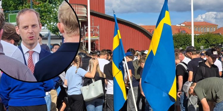 Kasselstrand på Nya Stadens torg i Lidköping