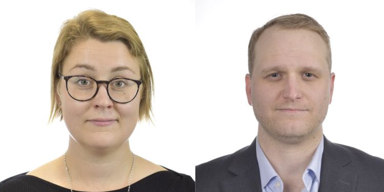 Ida Ekeroth Clausson (S) och Marcus Andersson (S)