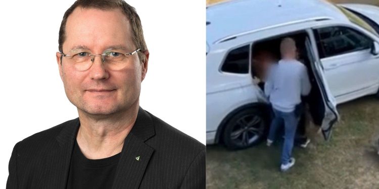 Peter Legendi (S) och polishämtningen