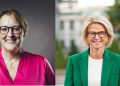Theres Sahlström (M) och Elisabeth Svantesson (M)