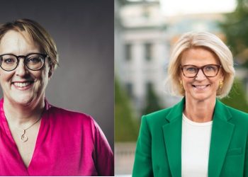Theres Sahlström (M) och Elisabeth Svantesson (M)