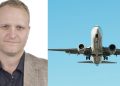 Marcus Andersson (S) och flygplan